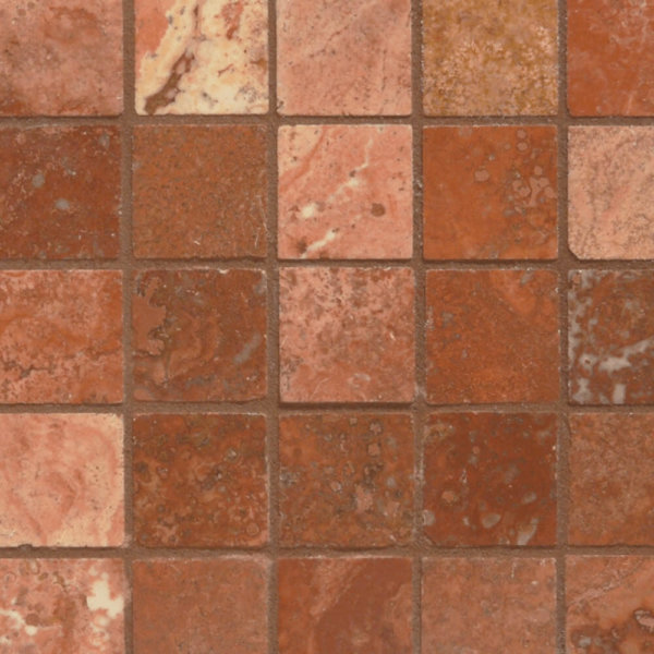 Mozaic-Travertin-Rosu